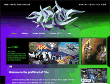 Tablet Screenshot of graffitibytitle.com